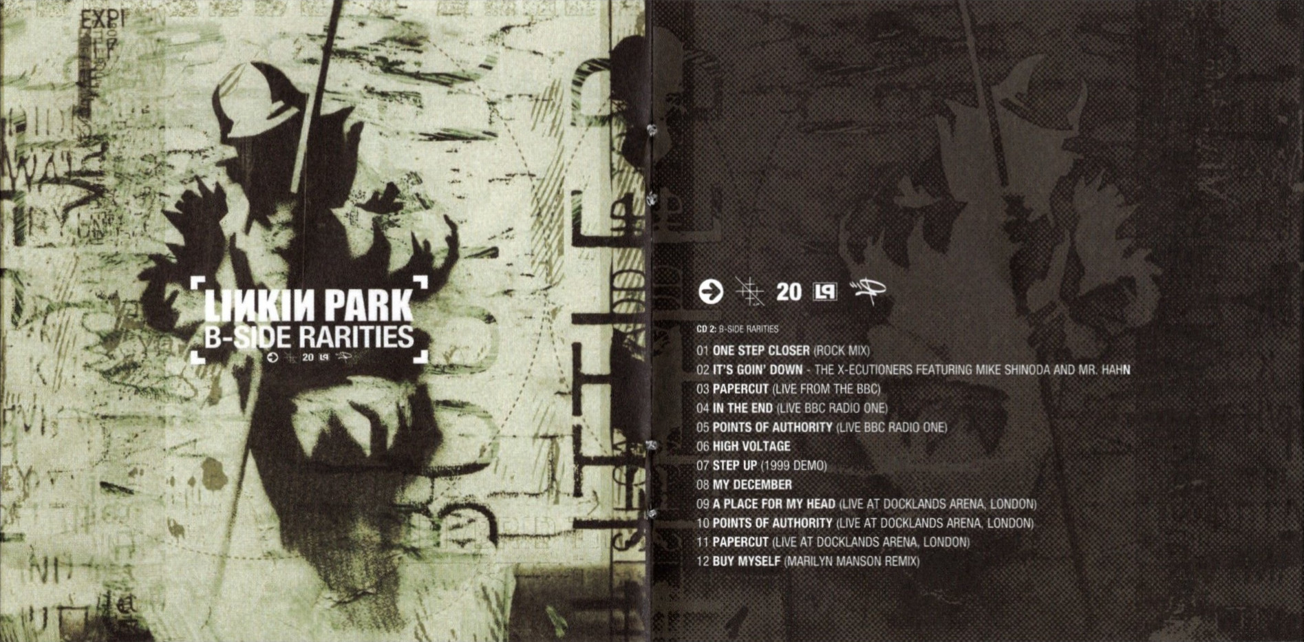 hybrid theory by linkin park booklet pages 7 and 8